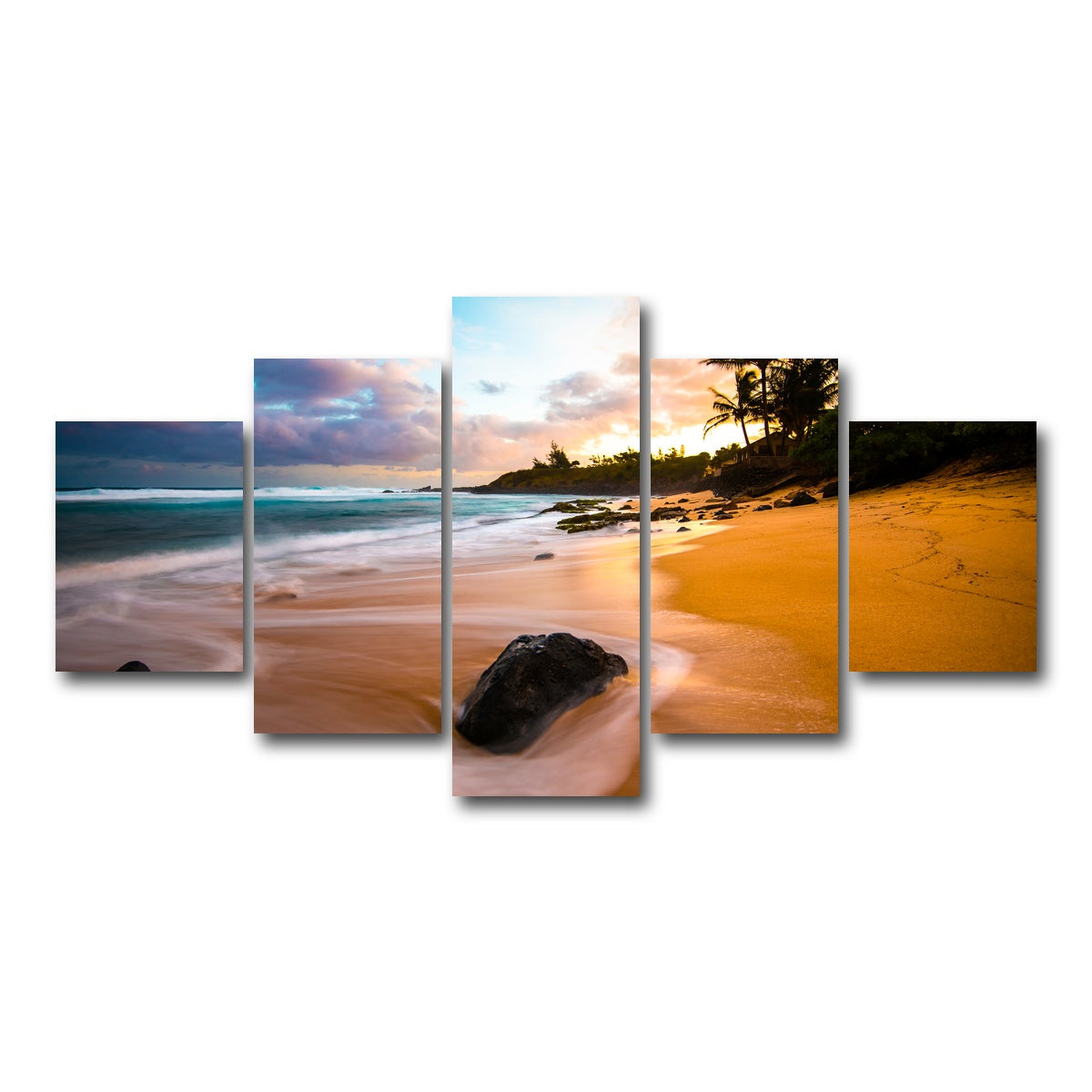 AUTO-MOCKUP WHITE | Sunrise Bliss | 5 Piece | Gallery Wrap Canvas | group=5_short