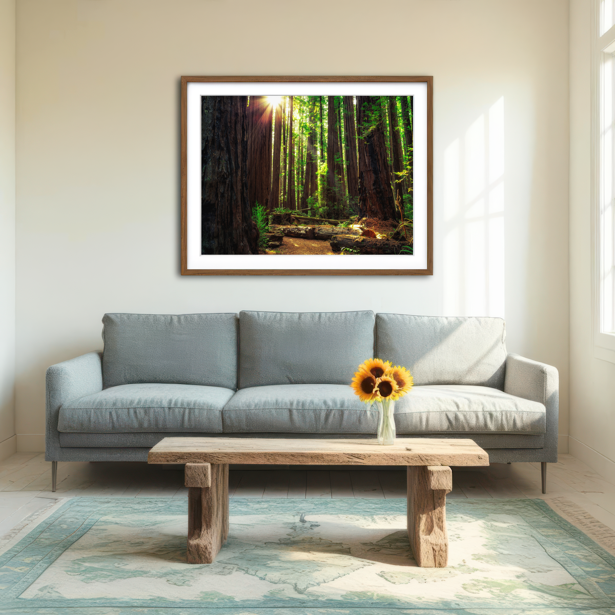 Sunrise in the Redwoods Wall Art