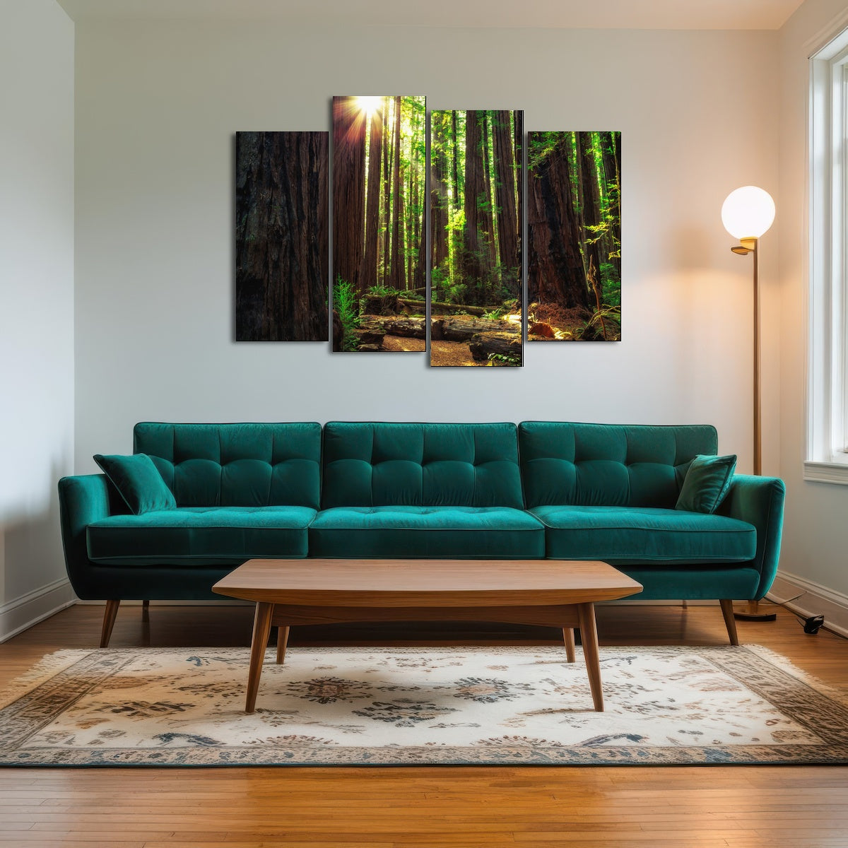 Sunrise in the Redwoods Wall Art