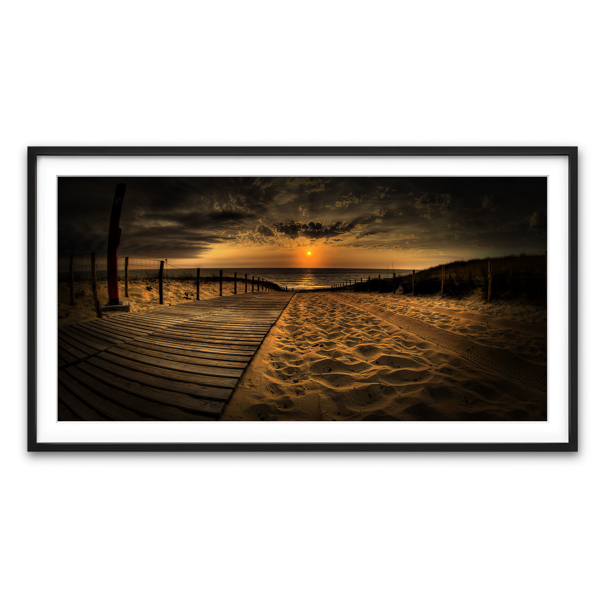 Framed Print 2x1 Black