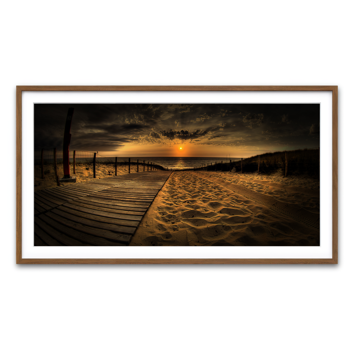 Framed Print 2x1 Walnut