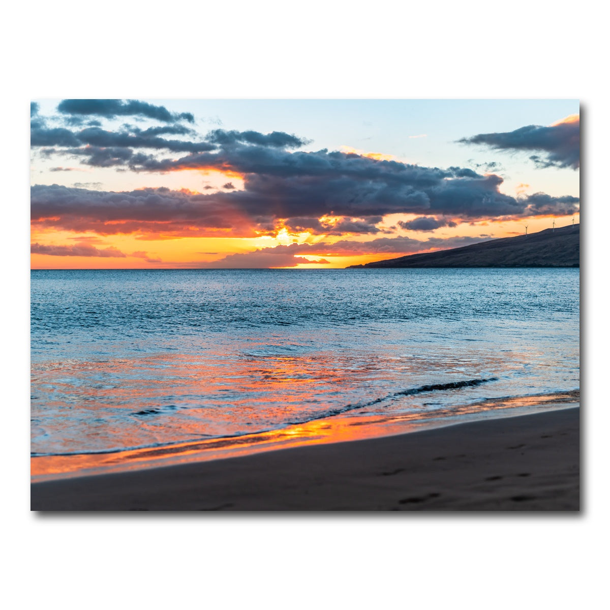 AUTO-MOCKUP WHITE | Sunset Over the Beach | 1 Piece | Gallery Wrap Canvas | group=4x3