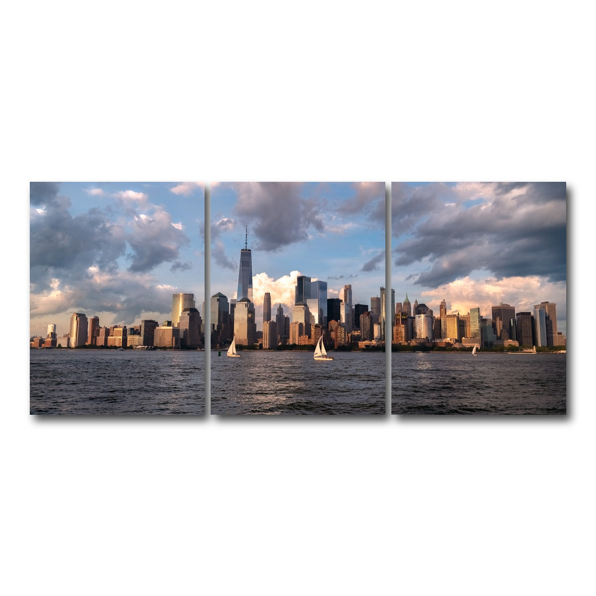 AUTO-MOCKUP WHITE | Sunset Sails | 3 Piece | Gallery Wrap Canvas | group=18x24