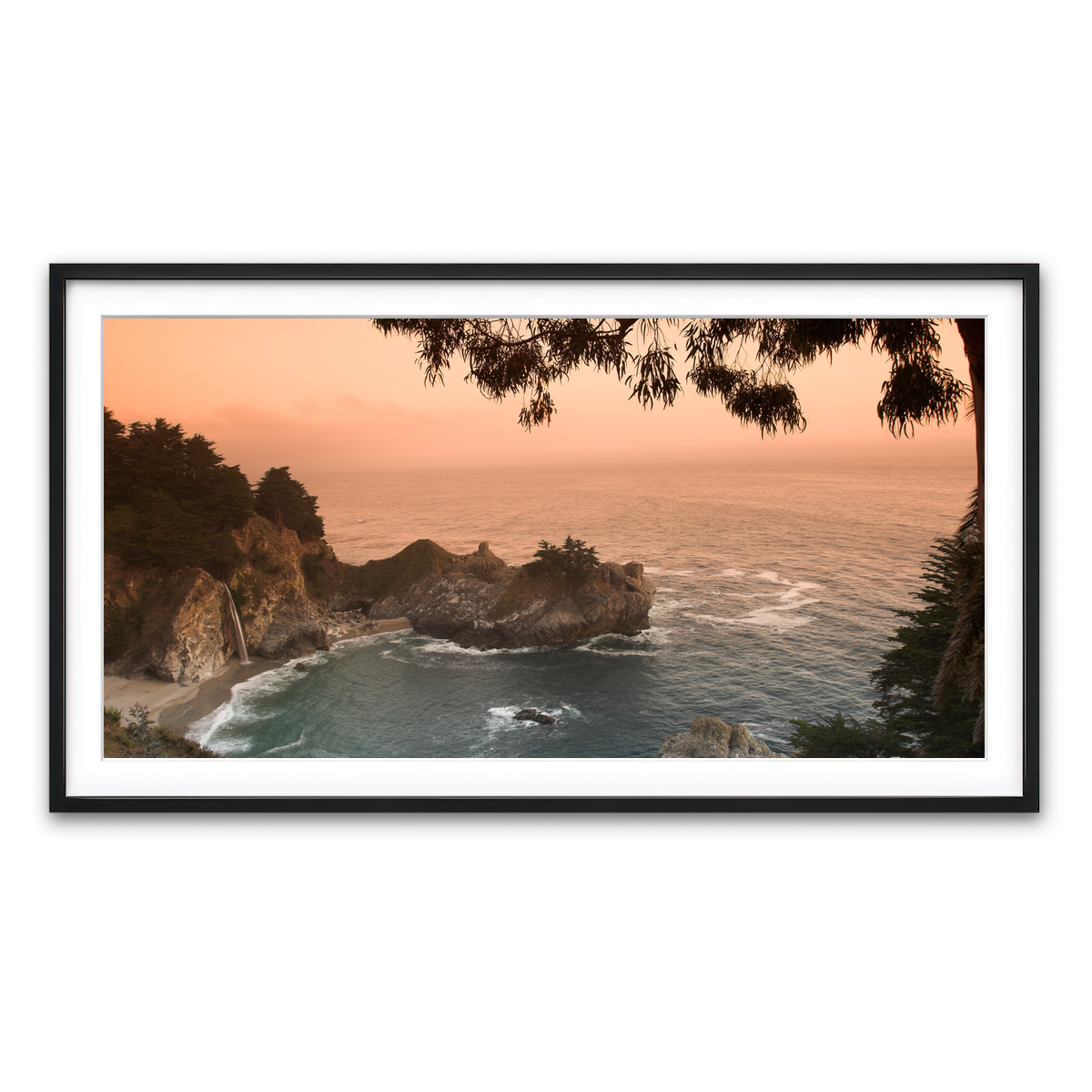 Sunset at California Beach Wall Art