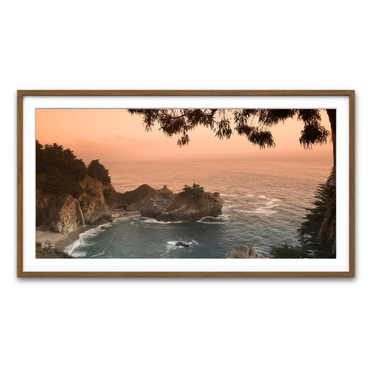 Sunset at California Beach Wall Art