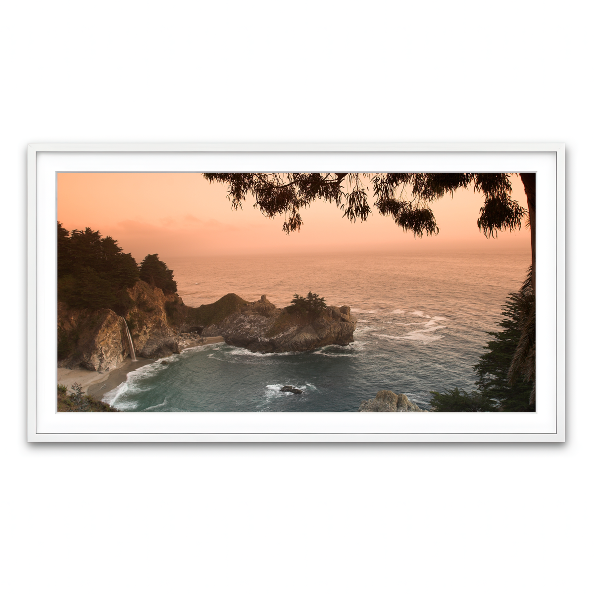 Sunset at California Beach Wall Art