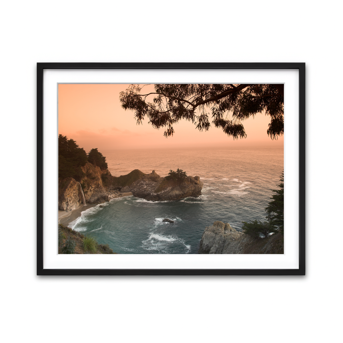 Sunset at California Beach Wall Art