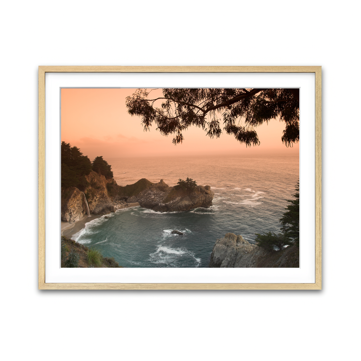Sunset at California Beach Wall Art