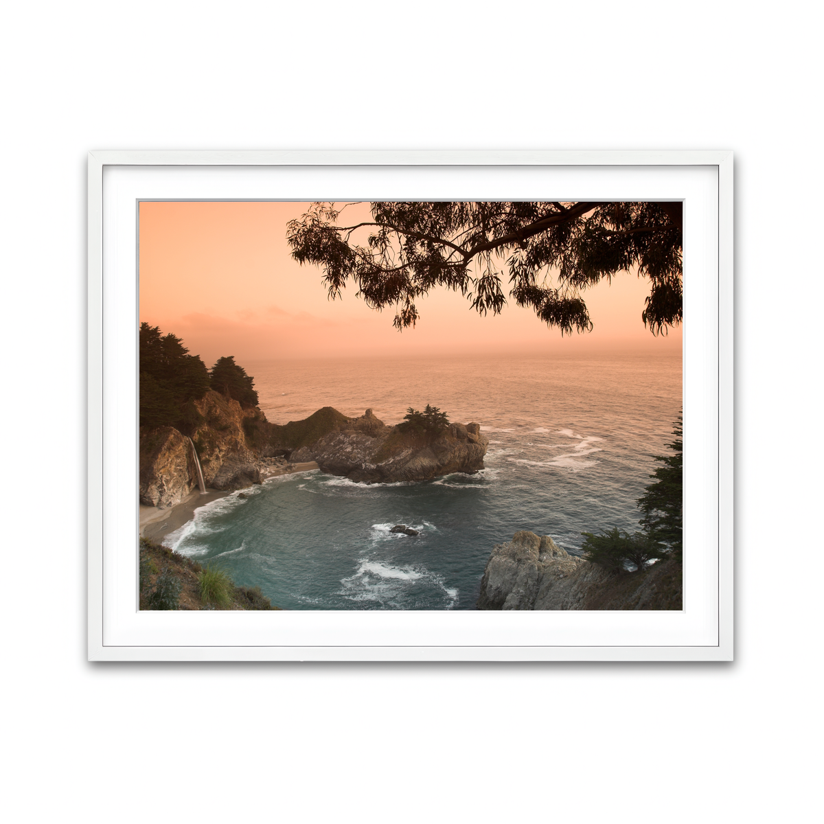Sunset at California Beach Wall Art