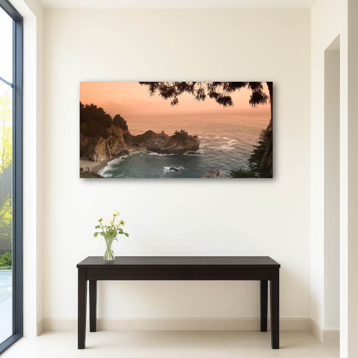 Sunset at California Beach Wall Art