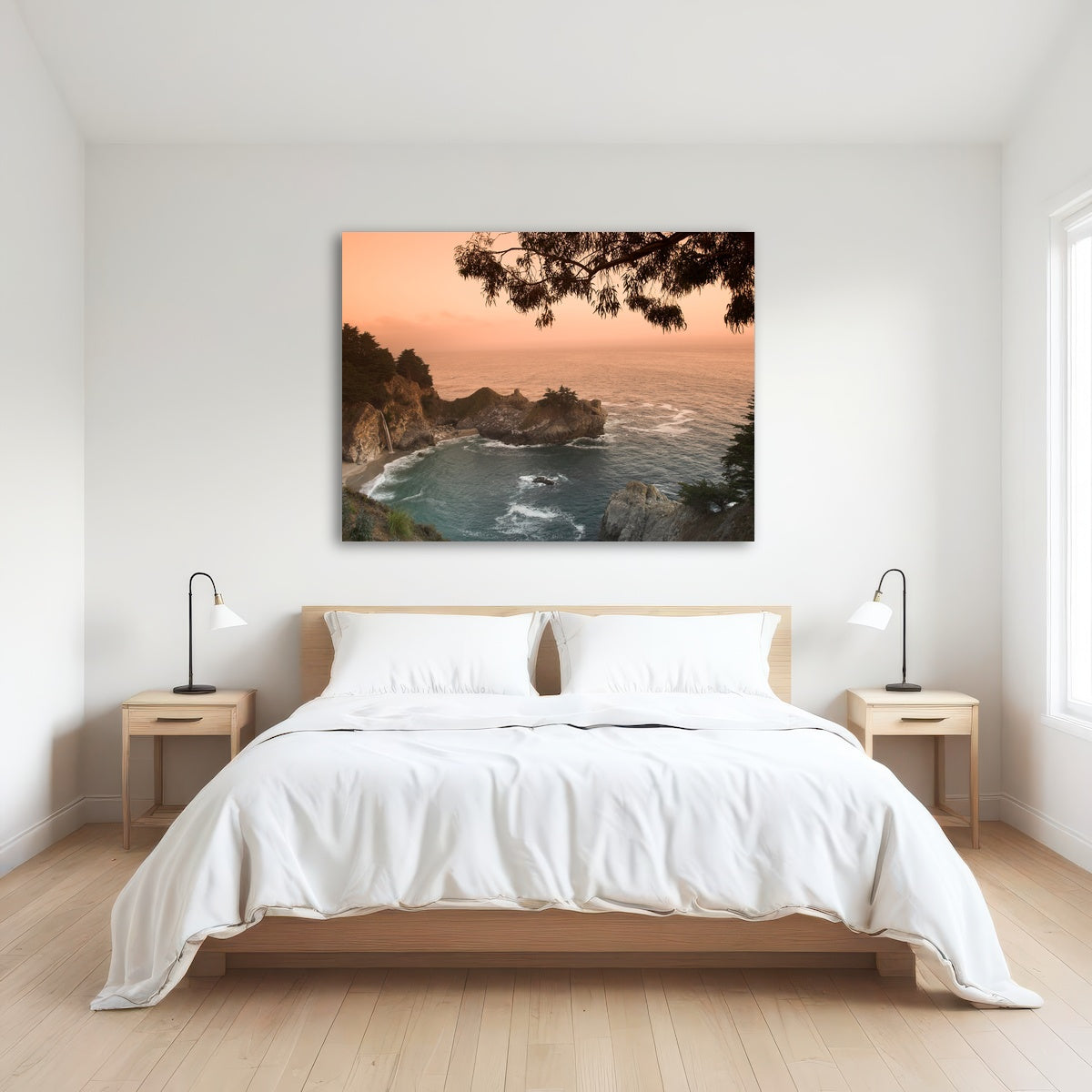 Sunset at California Beach Wall Art