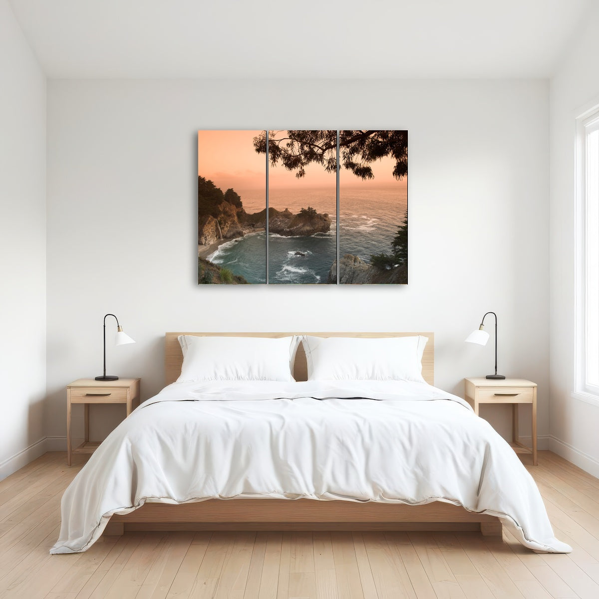 Sunset at California Beach Wall Art