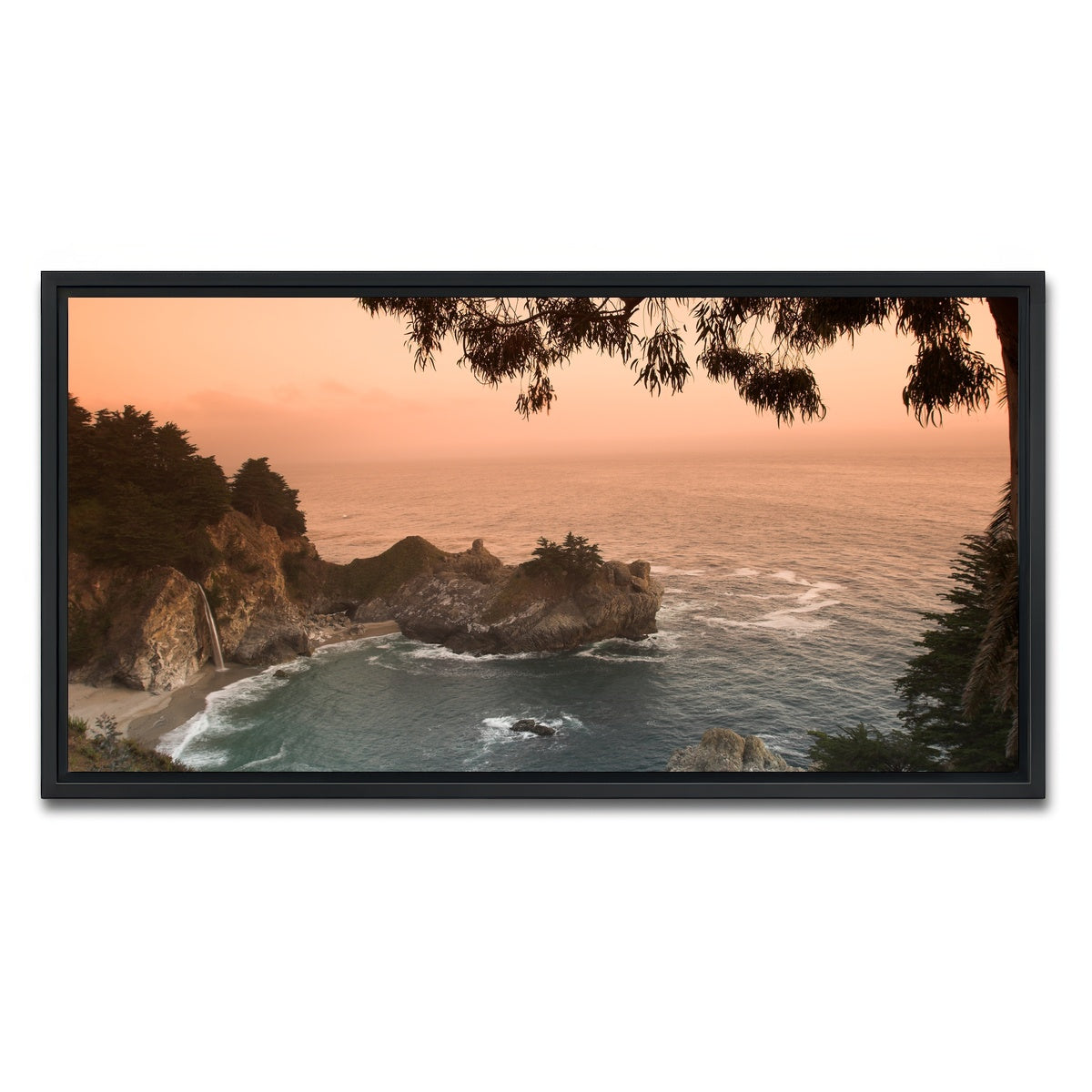Sunset at California Beach Wall Art