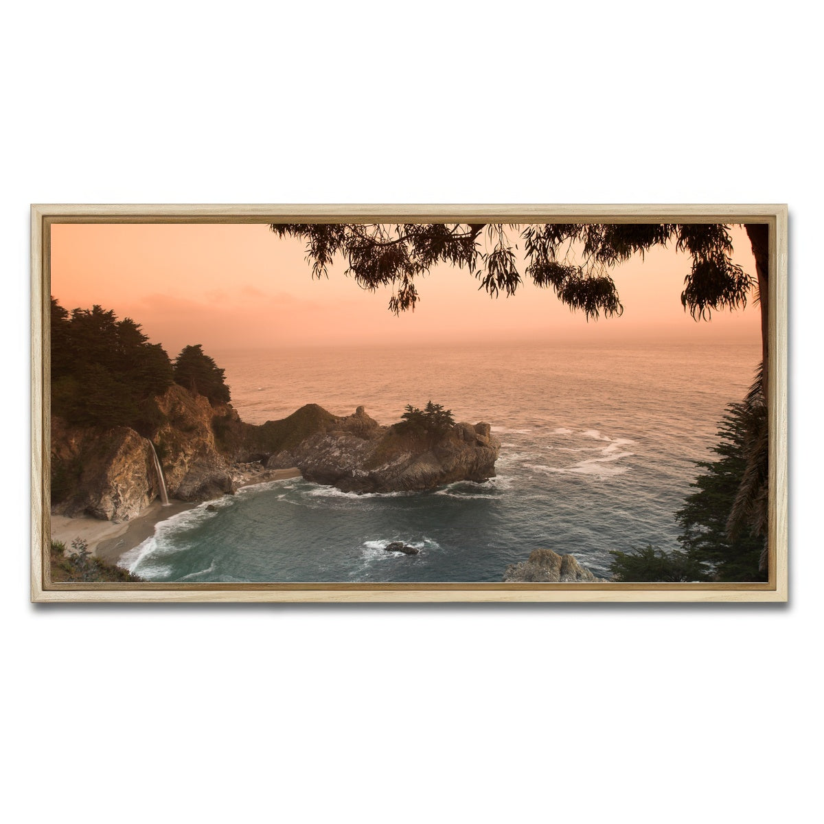 Sunset at California Beach Wall Art
