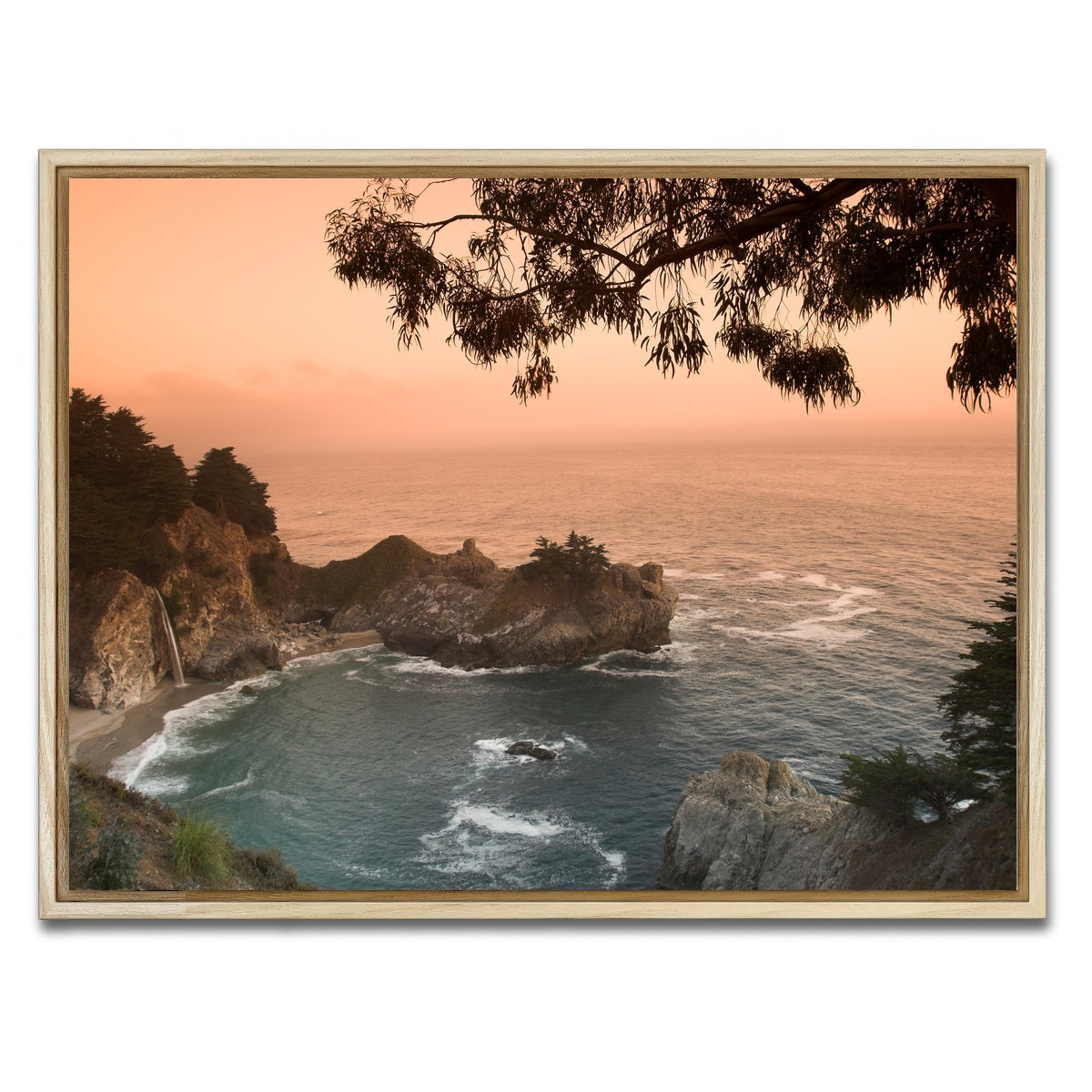 Sunset at California Beach Wall Art
