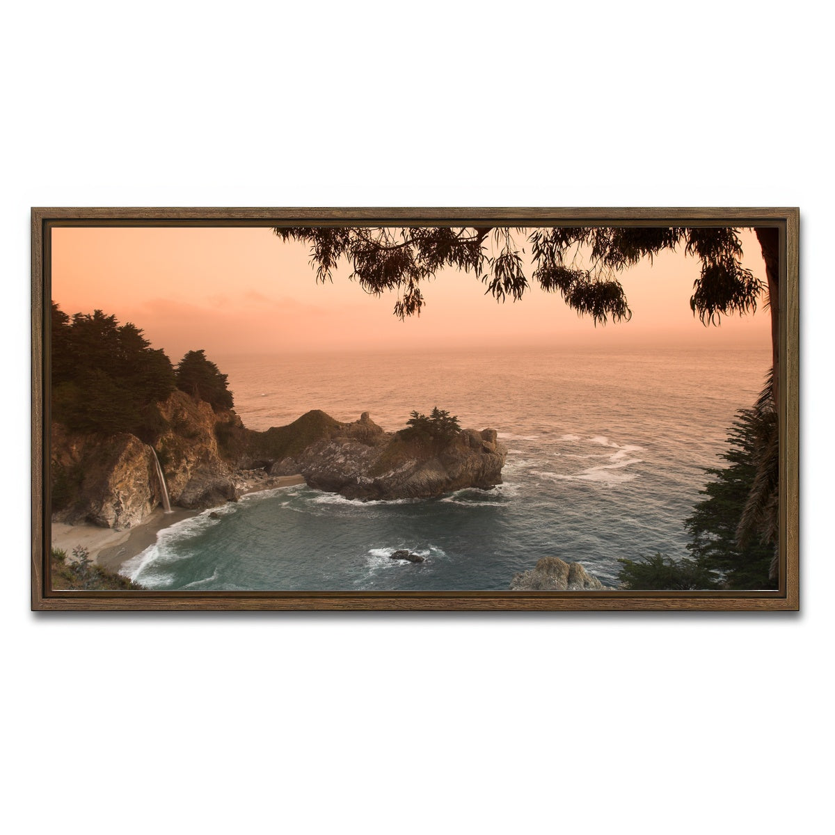 Sunset at California Beach Wall Art