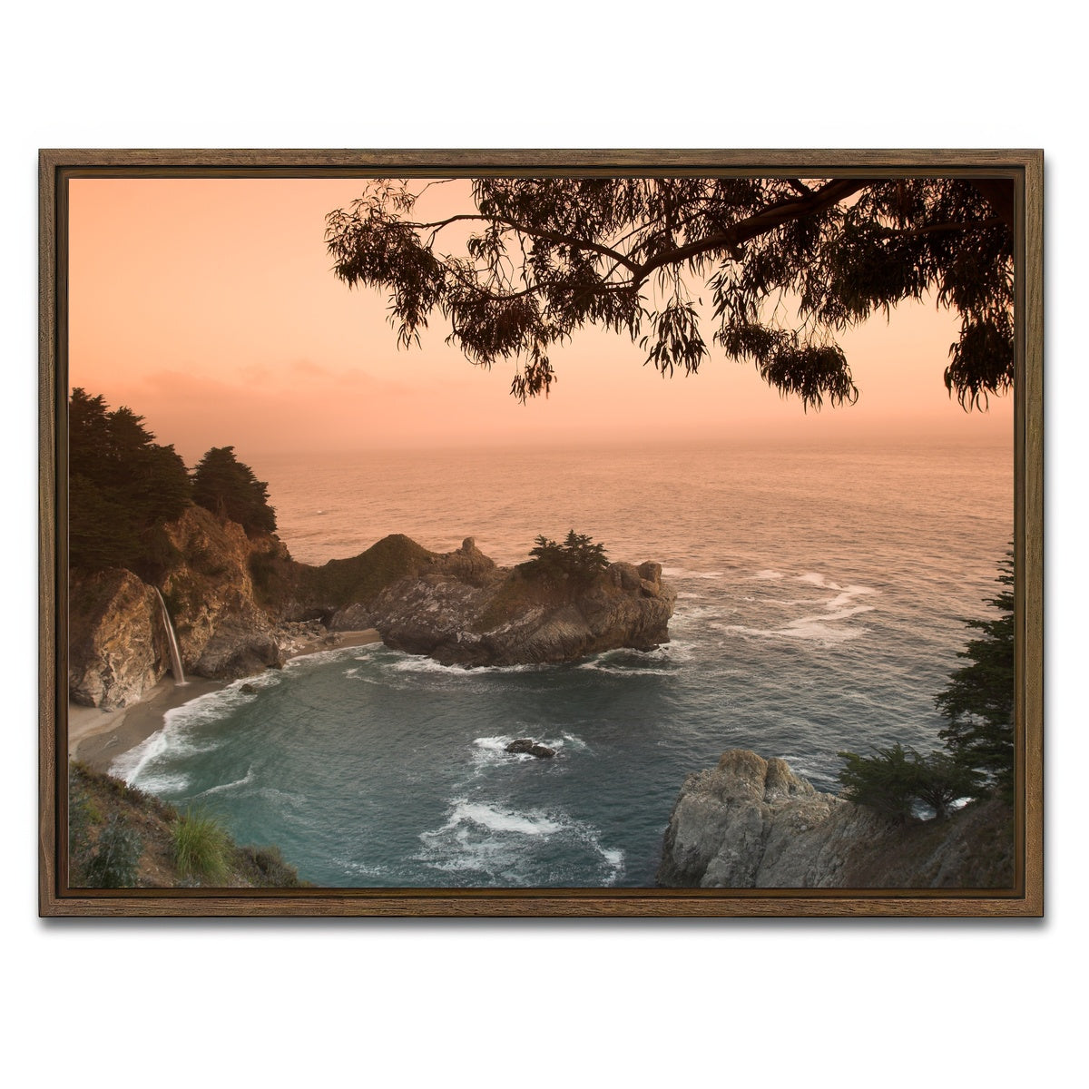 Sunset at California Beach Wall Art