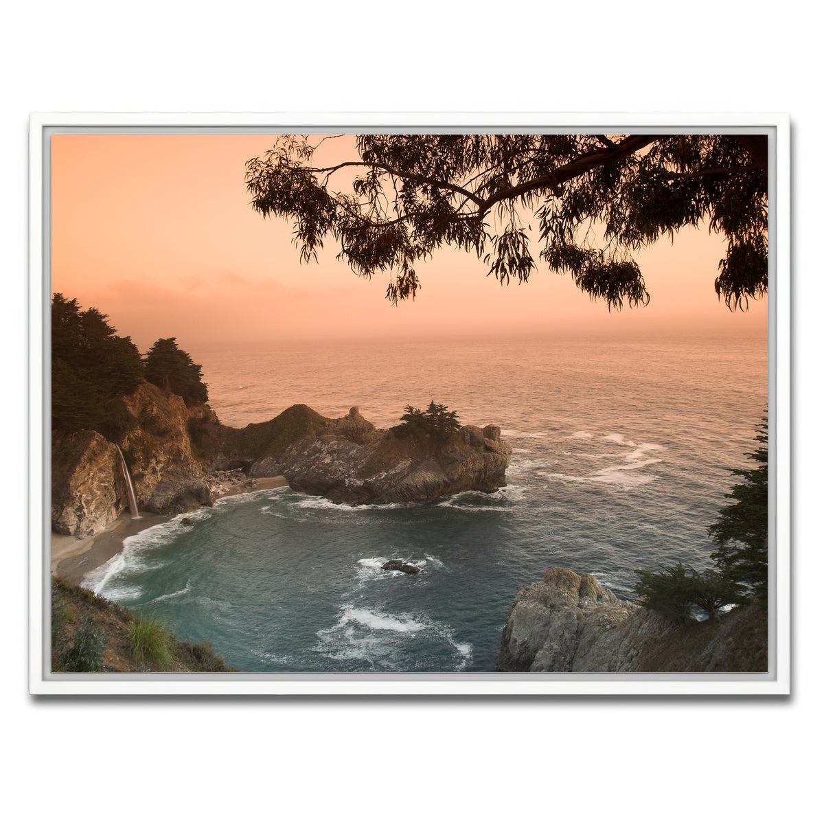 Sunset at California Beach Wall Art