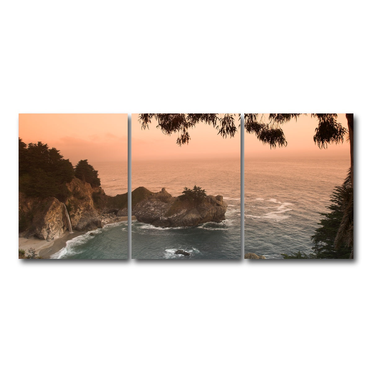 Sunset at California Beach Wall Art