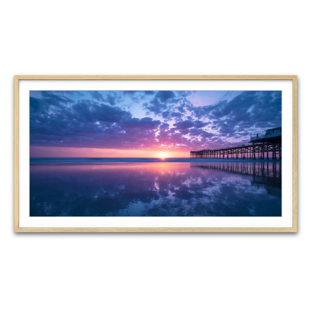 Sunset at Pacific Beach San Diego Wall Art