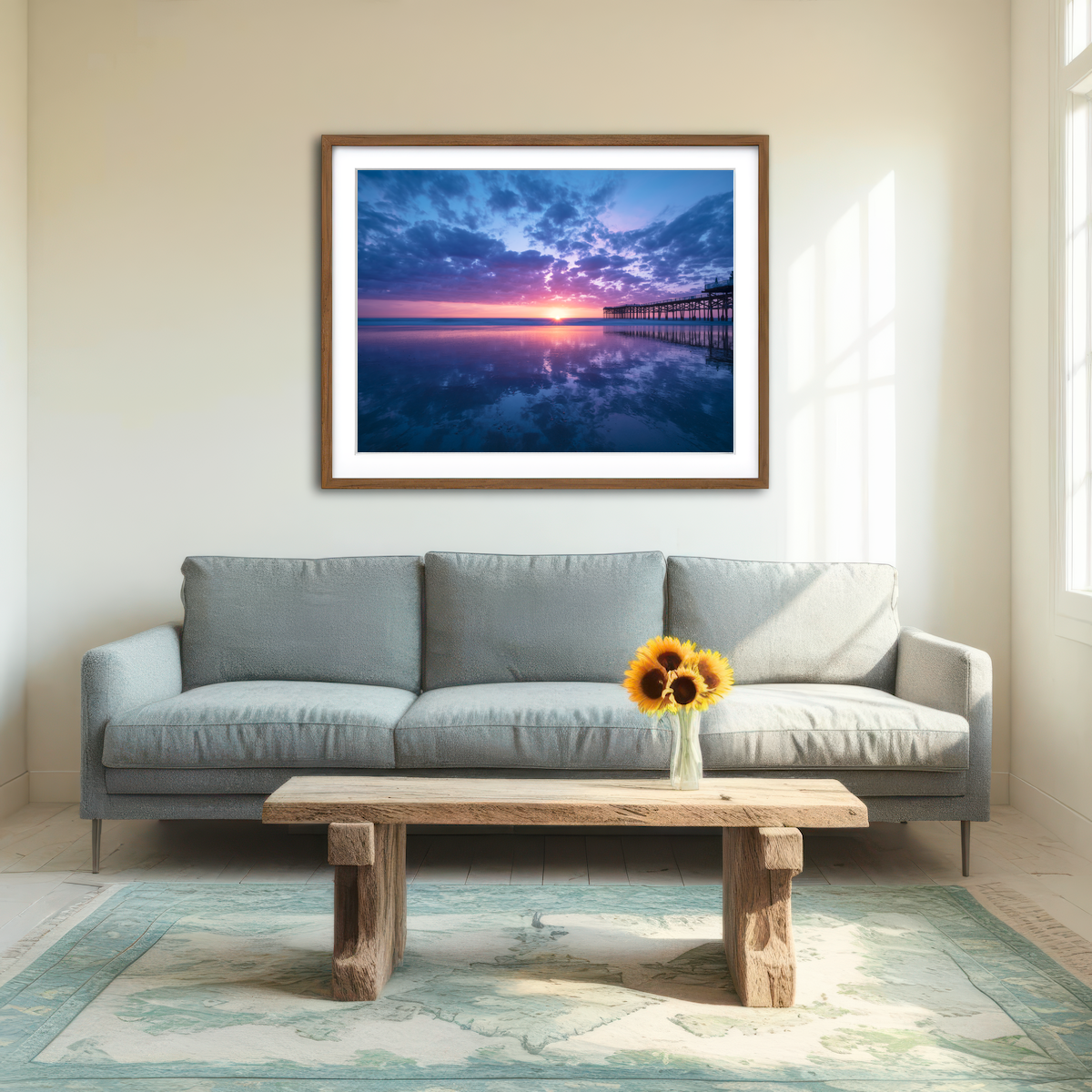 Sunset at Pacific Beach San Diego Wall Art