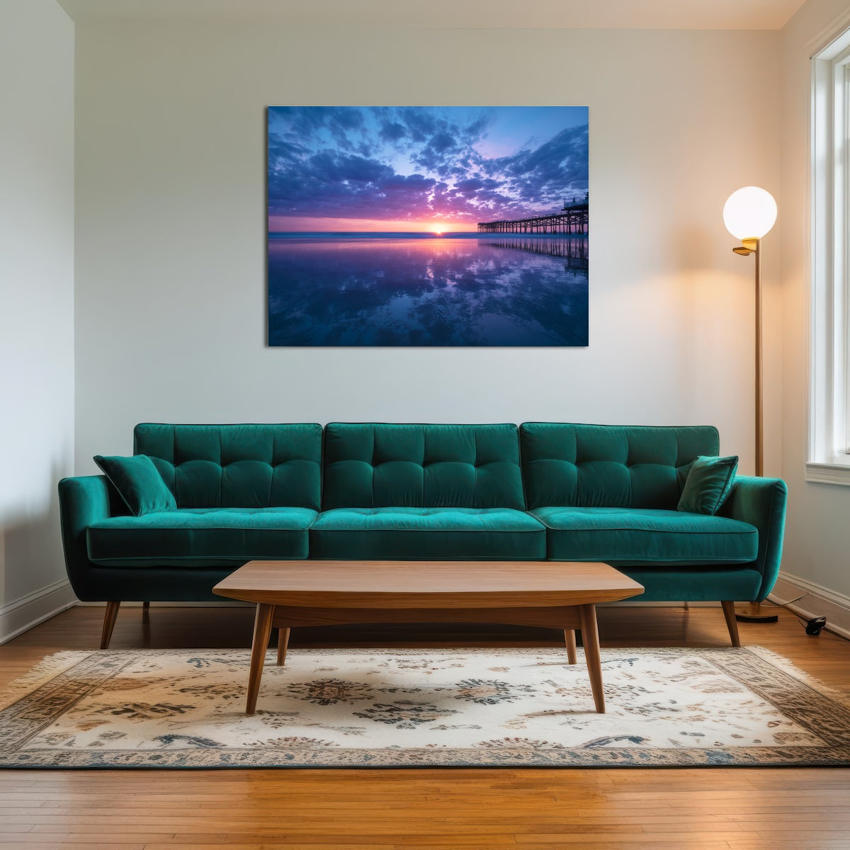 Sunset at Pacific Beach San Diego Wall Art