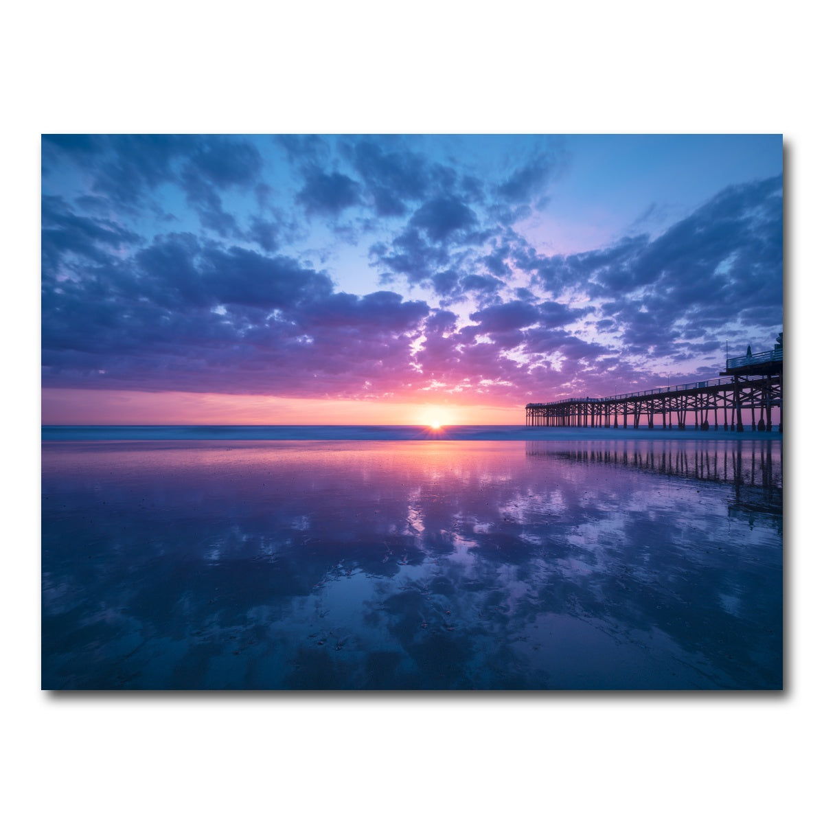 Sunset at Pacific Beach San Diego Wall Art