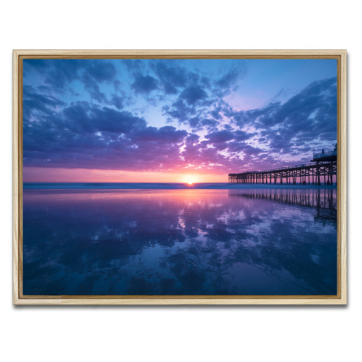 Sunset at Pacific Beach San Diego Wall Art