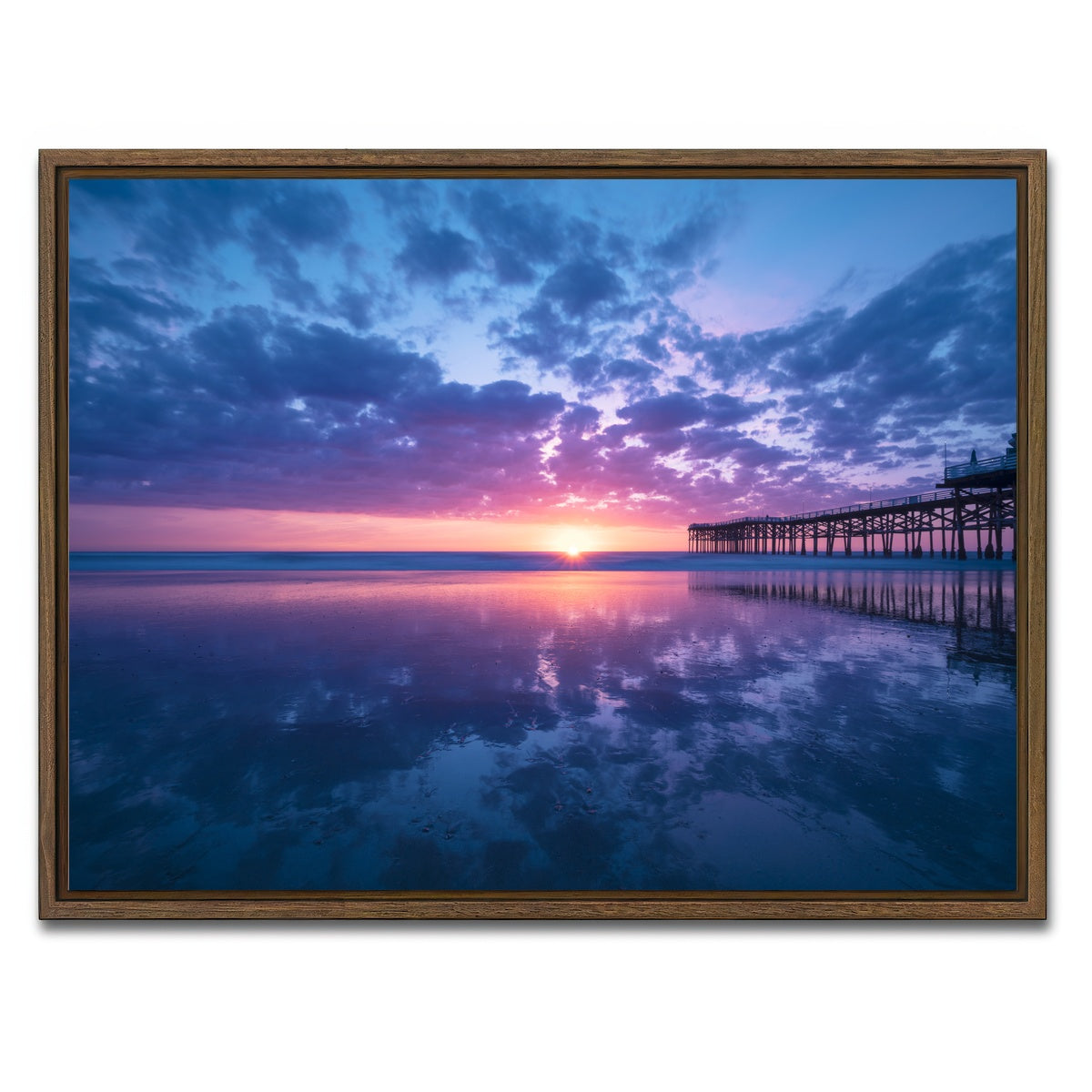 Sunset at Pacific Beach San Diego Wall Art