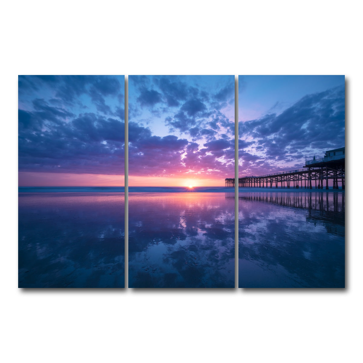 Sunset at Pacific Beach San Diego Wall Art