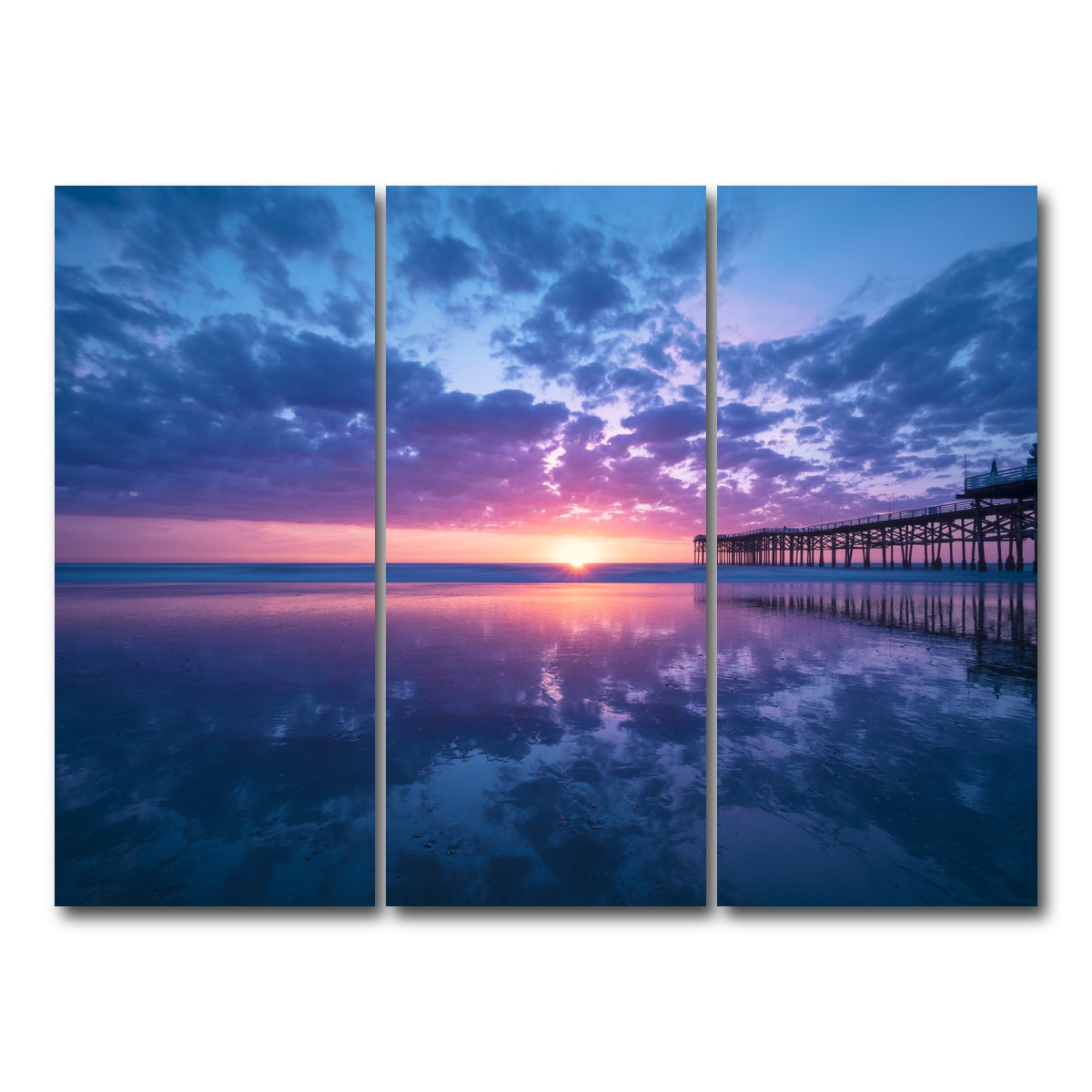 Sunset at Pacific Beach San Diego Wall Art