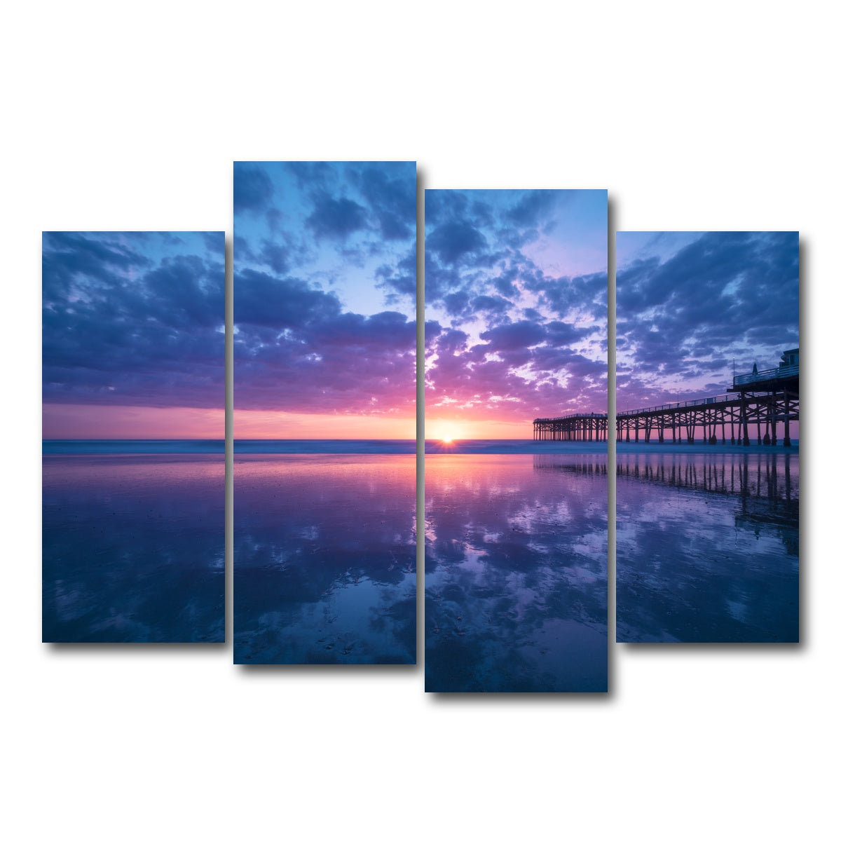 Sunset at Pacific Beach San Diego Wall Art
