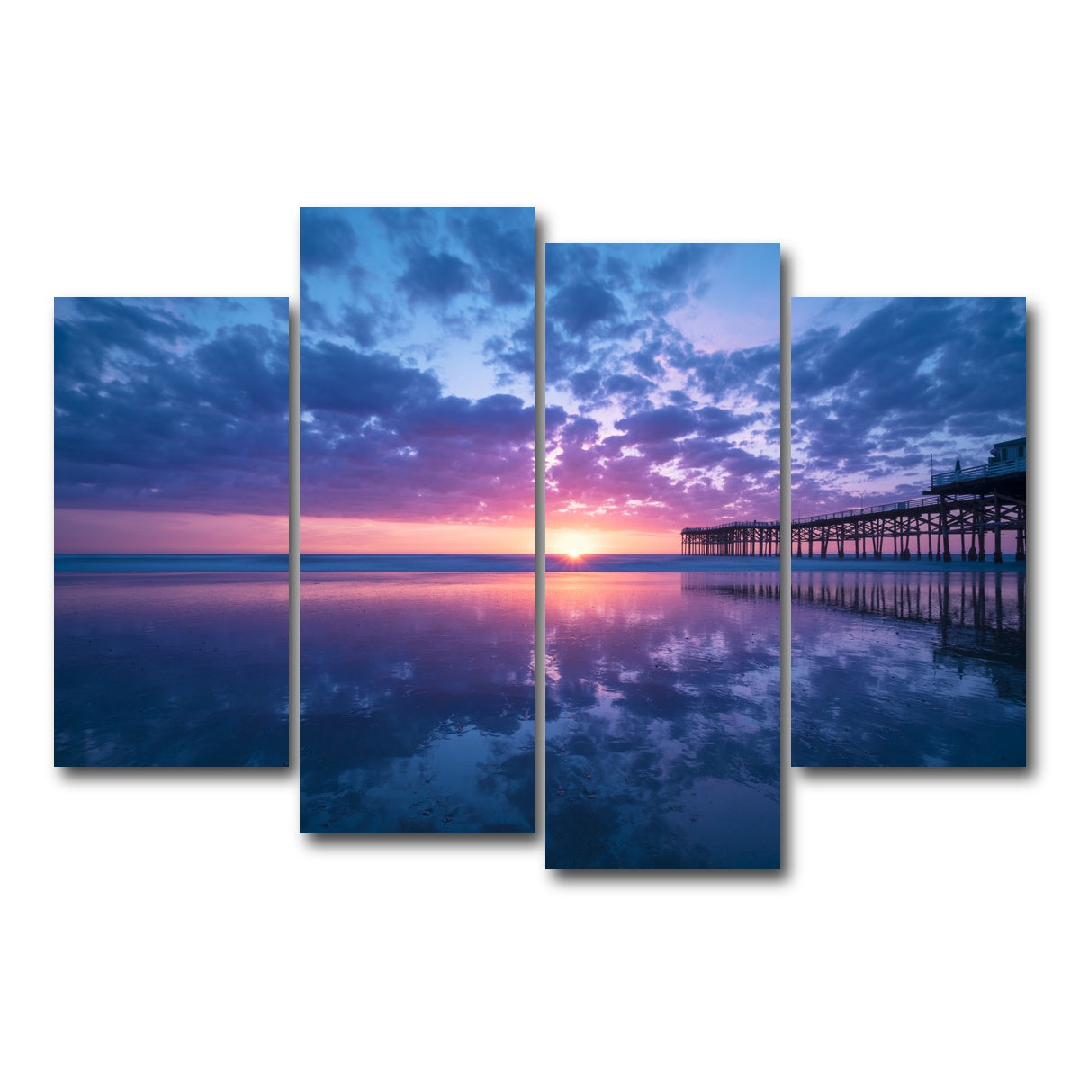 Sunset at Pacific Beach San Diego Wall Art