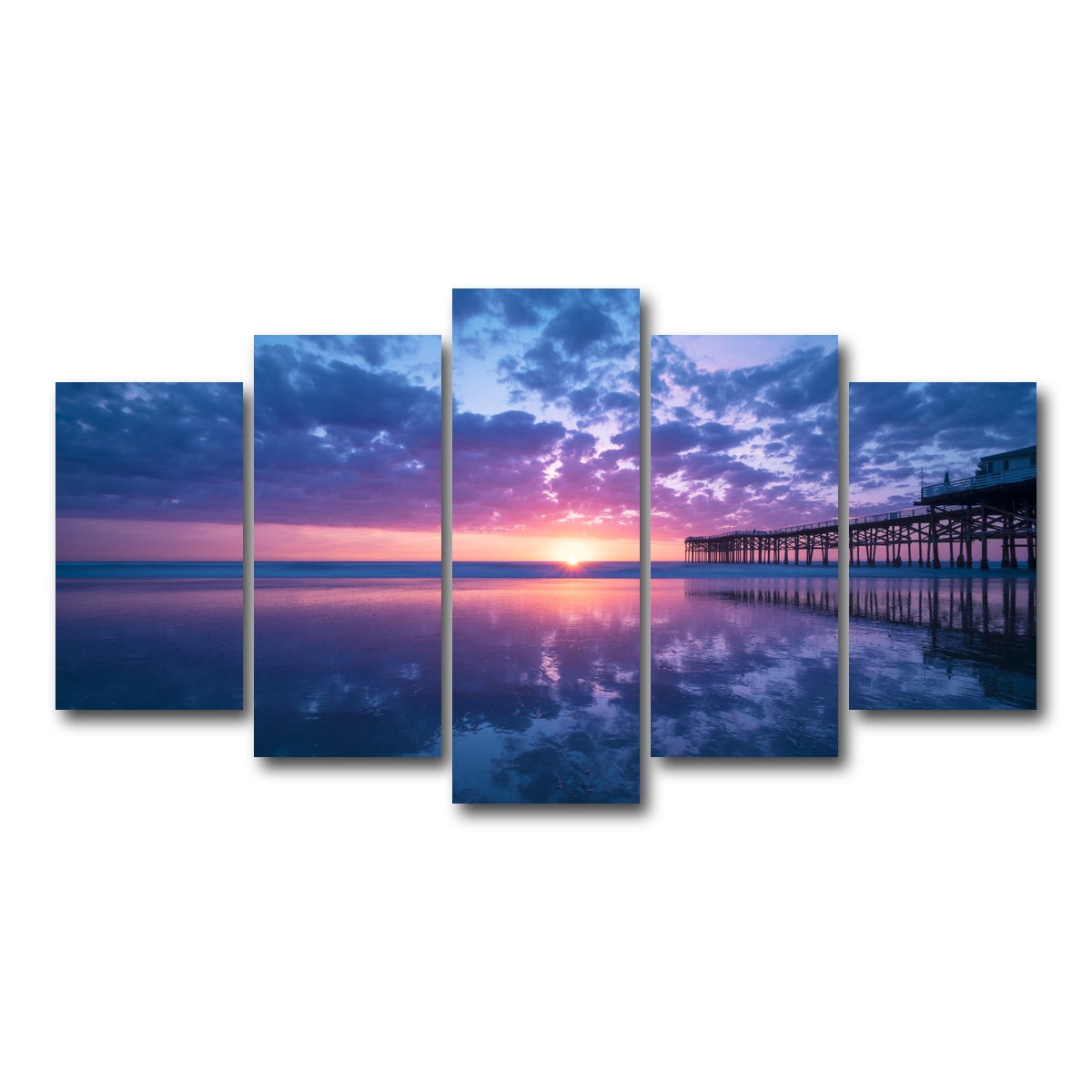 Sunset at Pacific Beach San Diego Wall Art