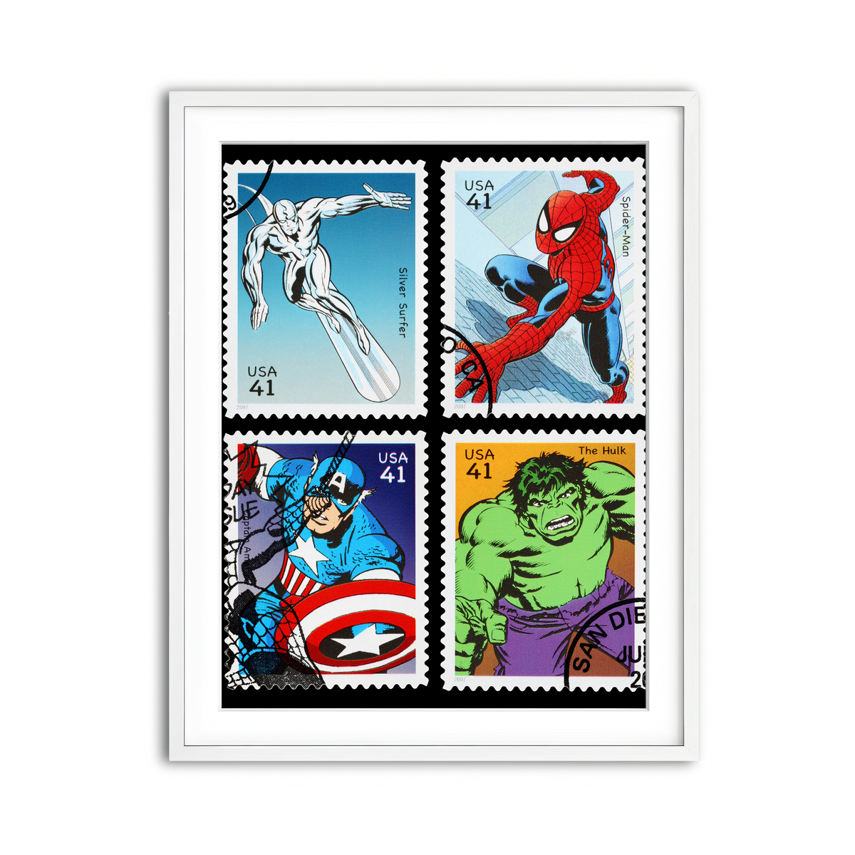 Framed Print 3x4 White