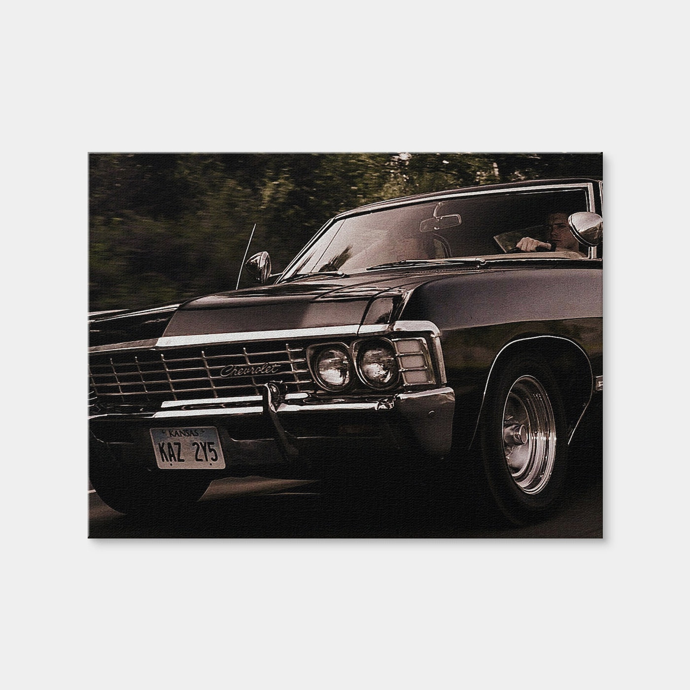 AUTO-MOCKUP WHITE | Supernatural Impala | 1 Piece | Gallery Wrap Canvas | group=4x3
