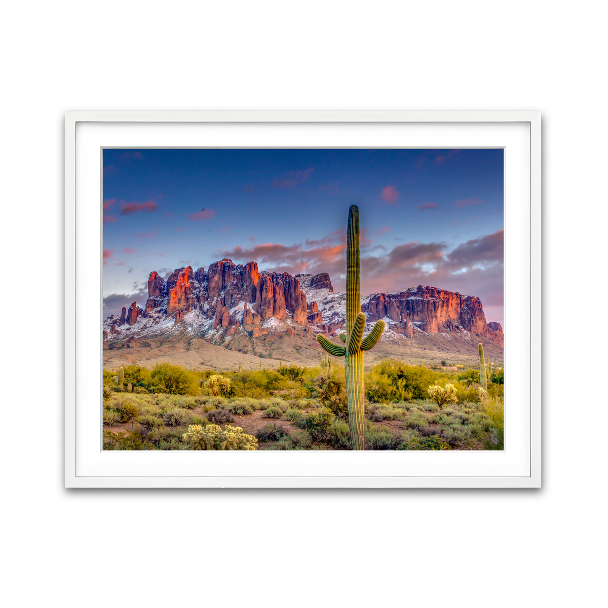 Framed Print 4x3 White