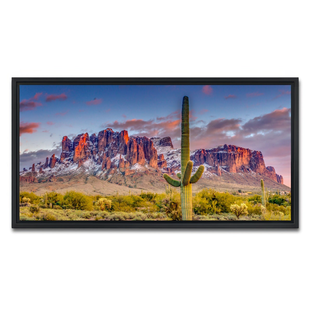 AUTO-MOCKUP WHITE | Superstition Mountains | 1 Piece | Black Framed Canvas | group=2x1