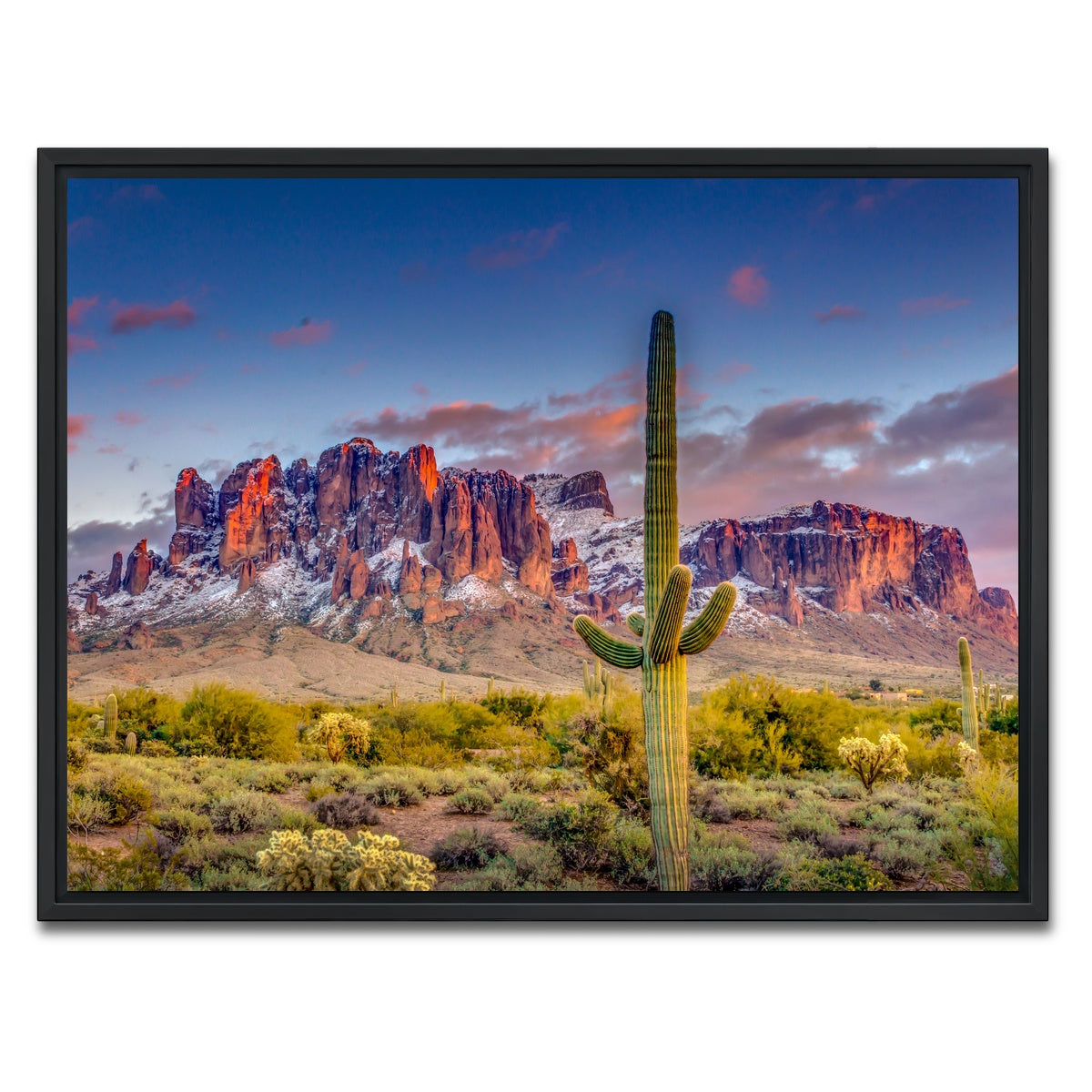 AUTO-MOCKUP WHITE | Superstition Mountains | 1 Piece | Black Framed Canvas | group=4x3