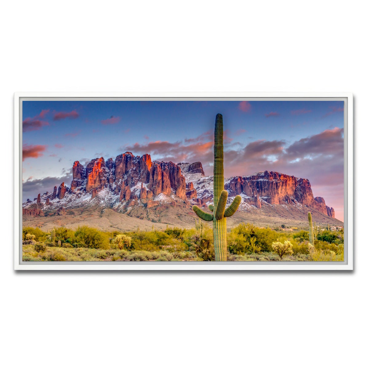 AUTO-MOCKUP WHITE | Superstition Mountains | 1 Piece | White Framed Canvas | group=2x1