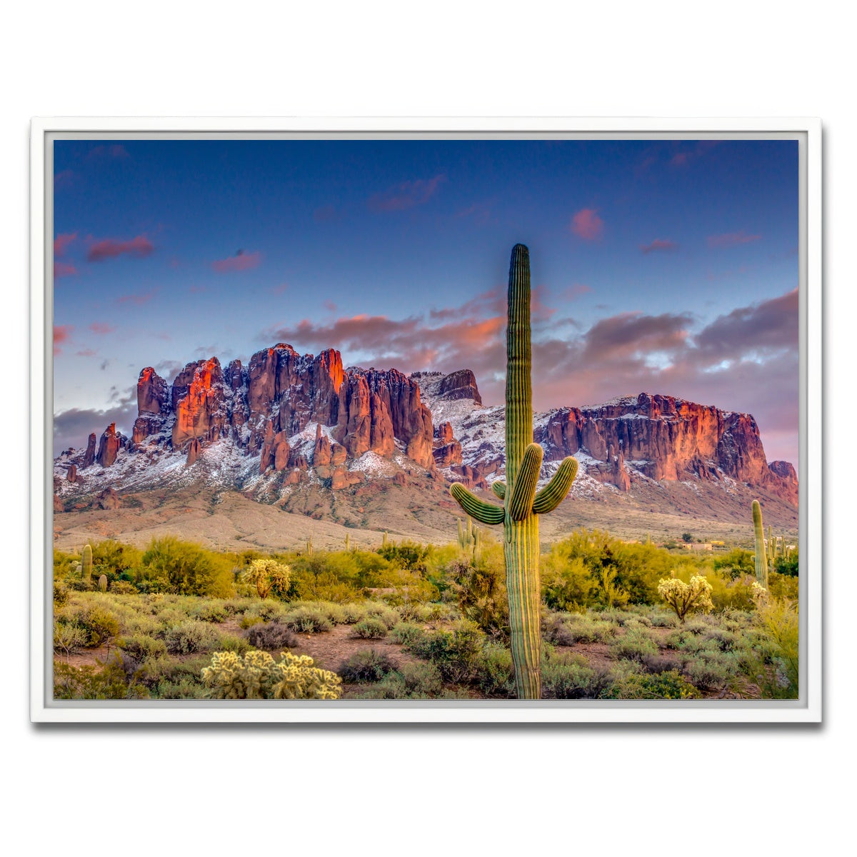 AUTO-MOCKUP WHITE | Superstition Mountains | 1 Piece | White Framed Canvas | group=4x3