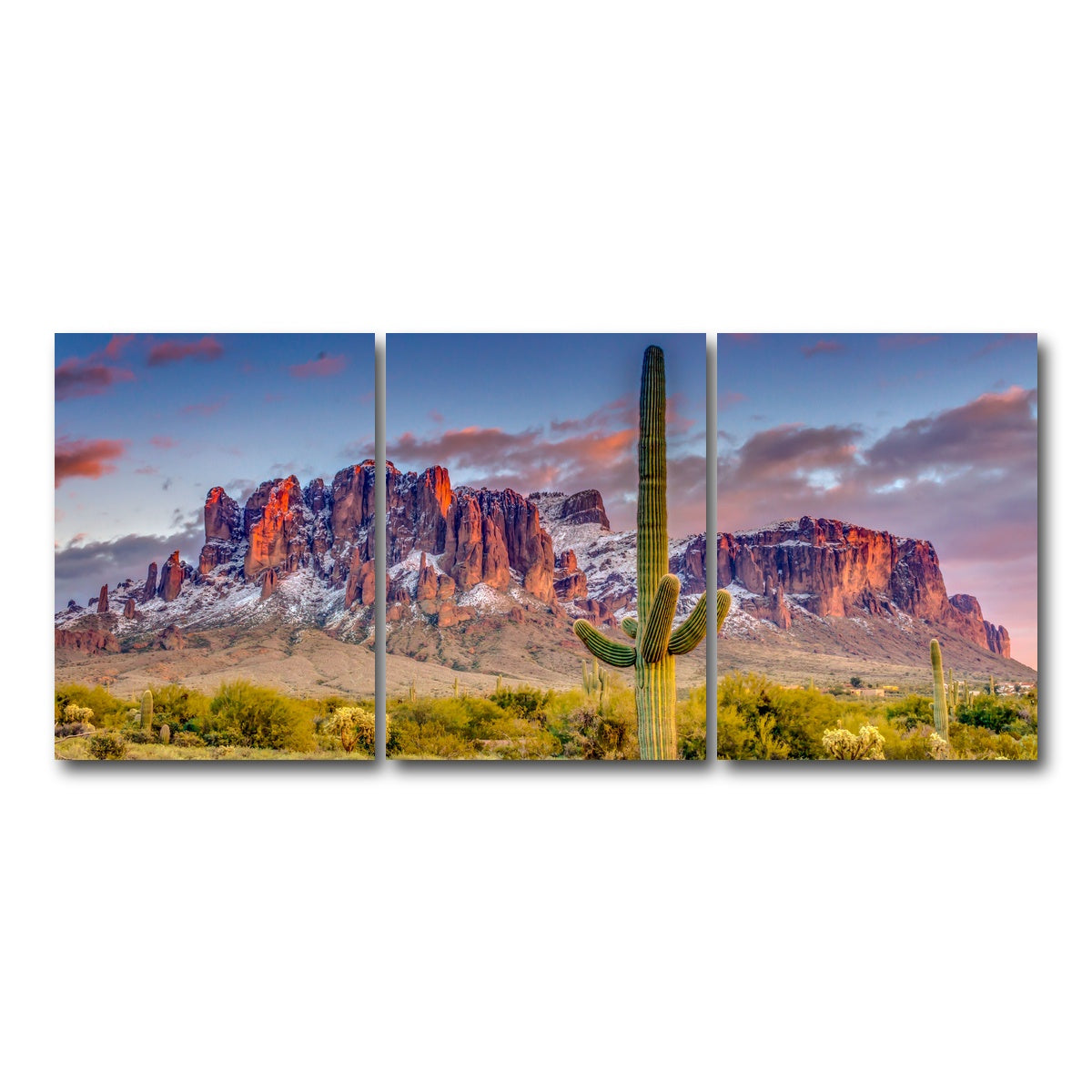 AUTO-MOCKUP WHITE | Superstition Mountains | 3 Piece | Gallery Wrap Canvas | group=18x24