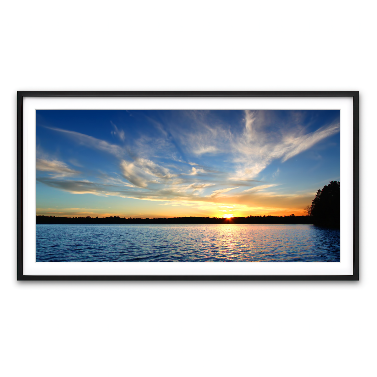 Framed Print 2x1 Black