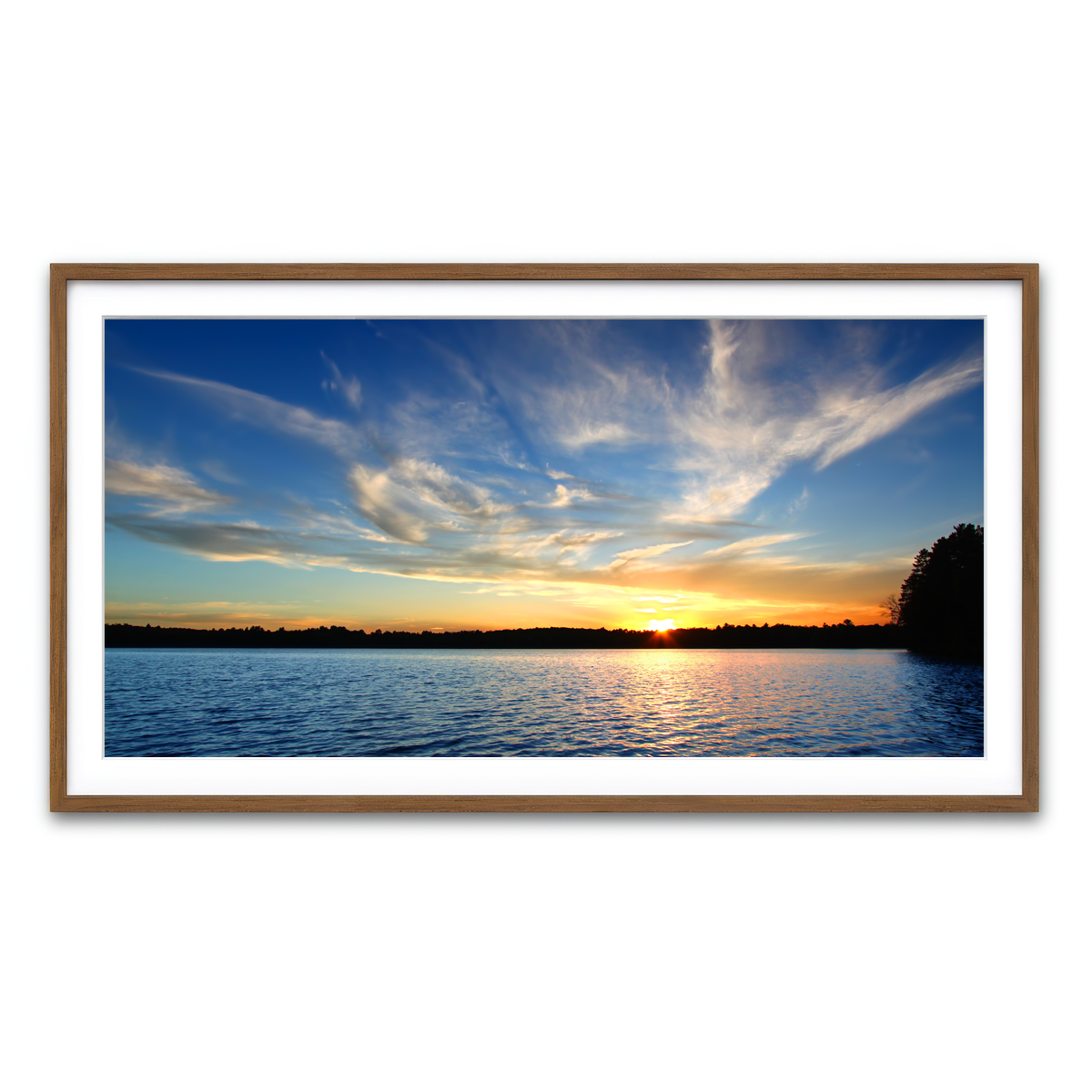 Framed Print 2x1 Walnut