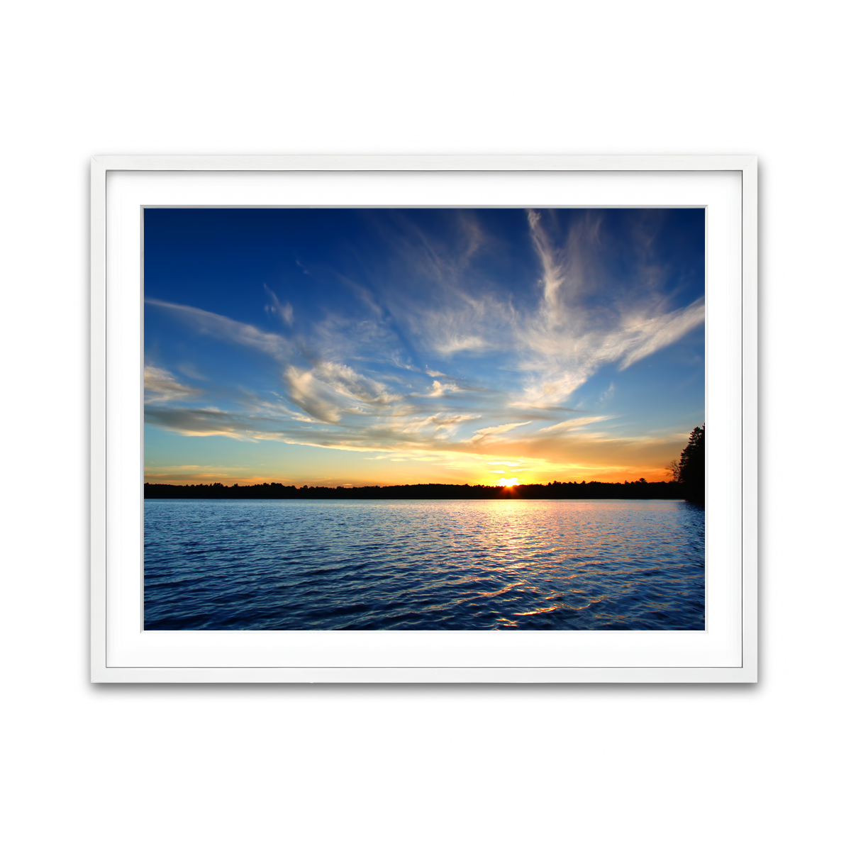 Framed Print 4x3 White