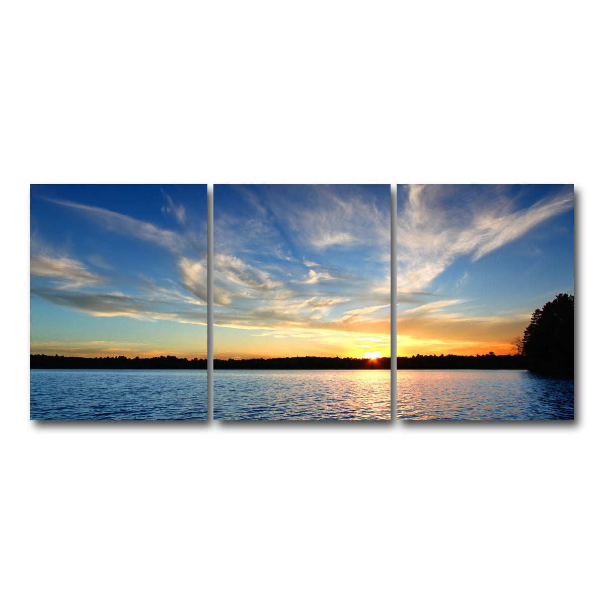 AUTO-MOCKUP WHITE | Sweeney Lake | 3 Piece | Gallery Wrap Canvas | group=18x24
