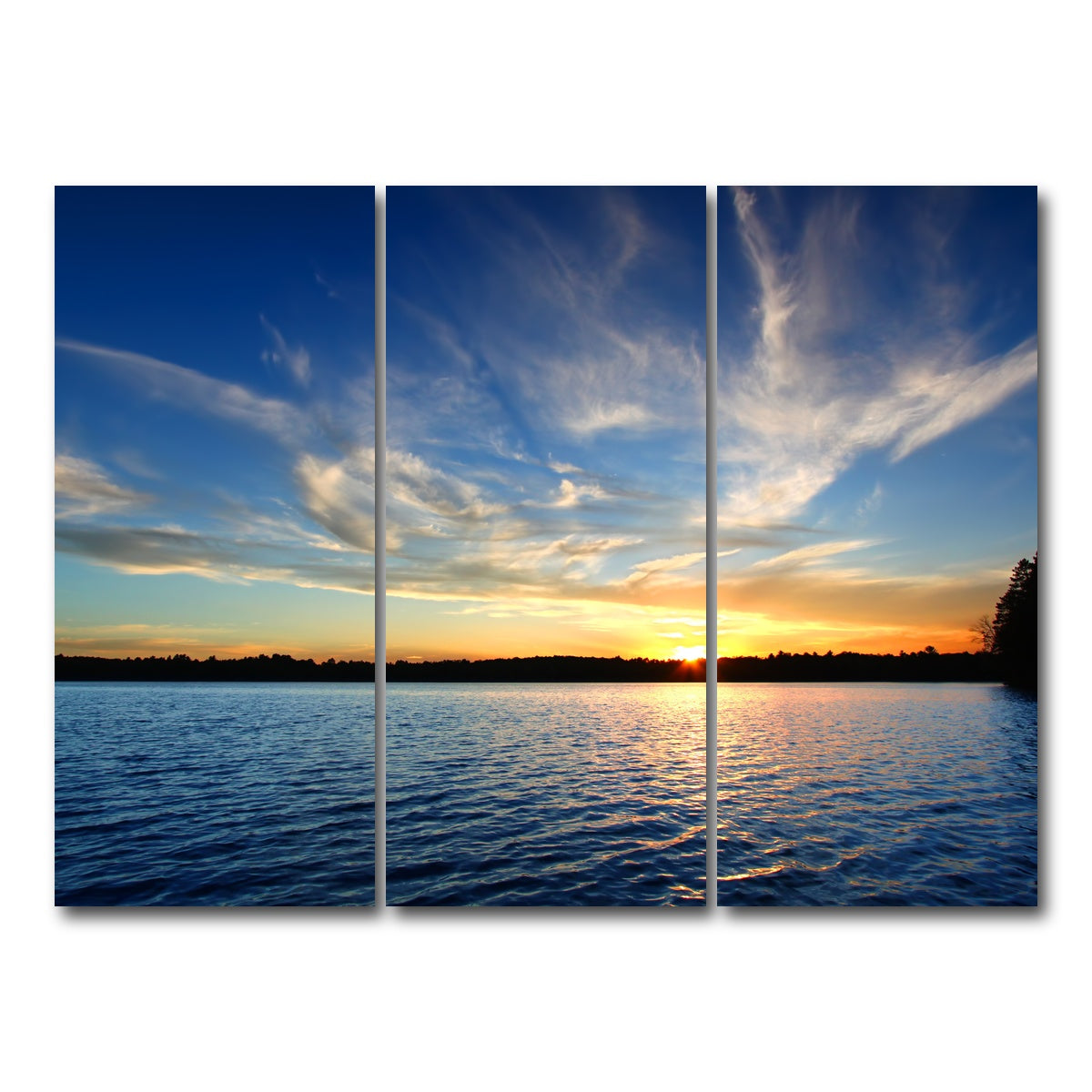 AUTO-MOCKUP WHITE | Sweeney Lake | 3 Piece | Gallery Wrap Canvas | group=8x18