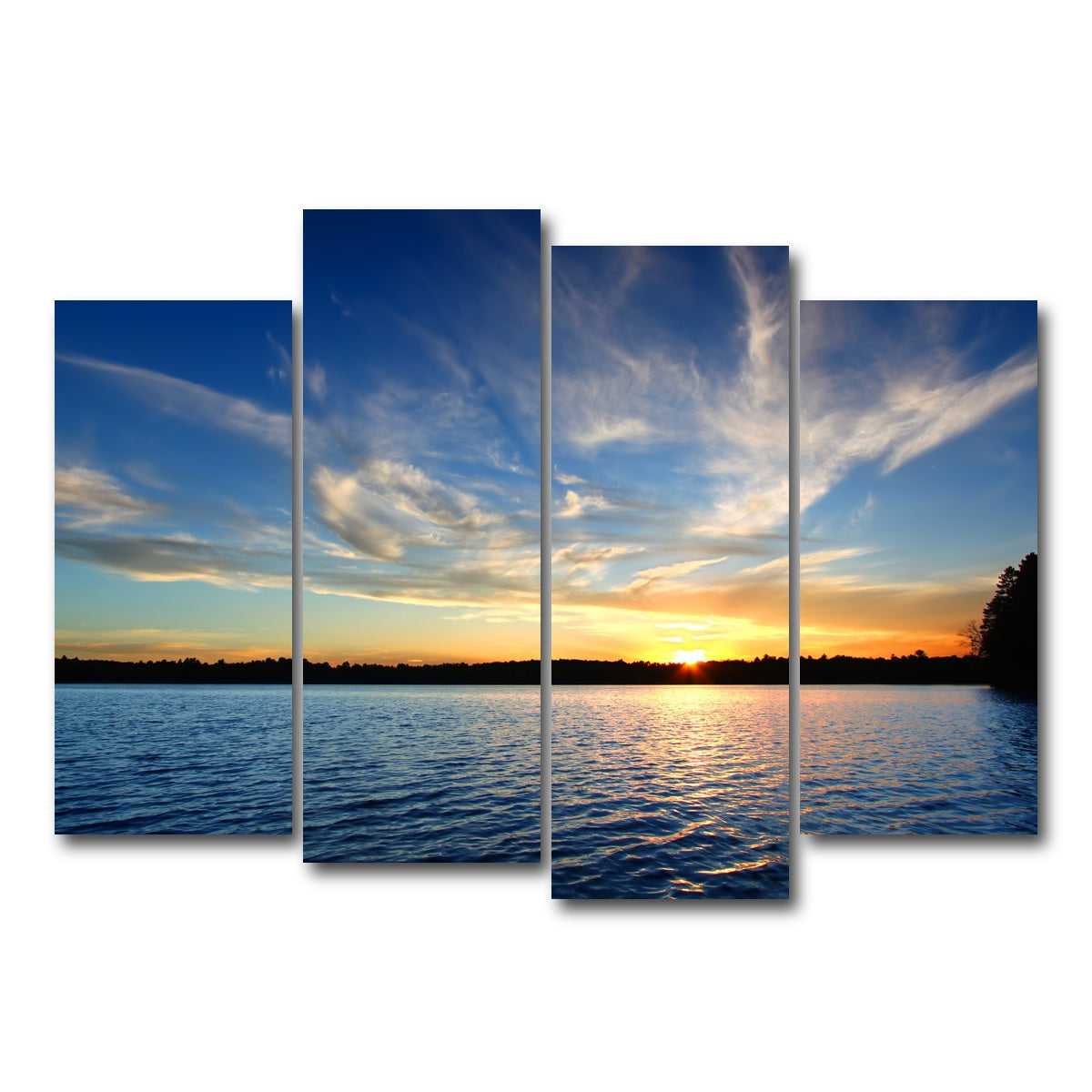 AUTO-MOCKUP WHITE | Sweeney Lake | 4 Piece | Gallery Wrap Canvas | group=4_normal