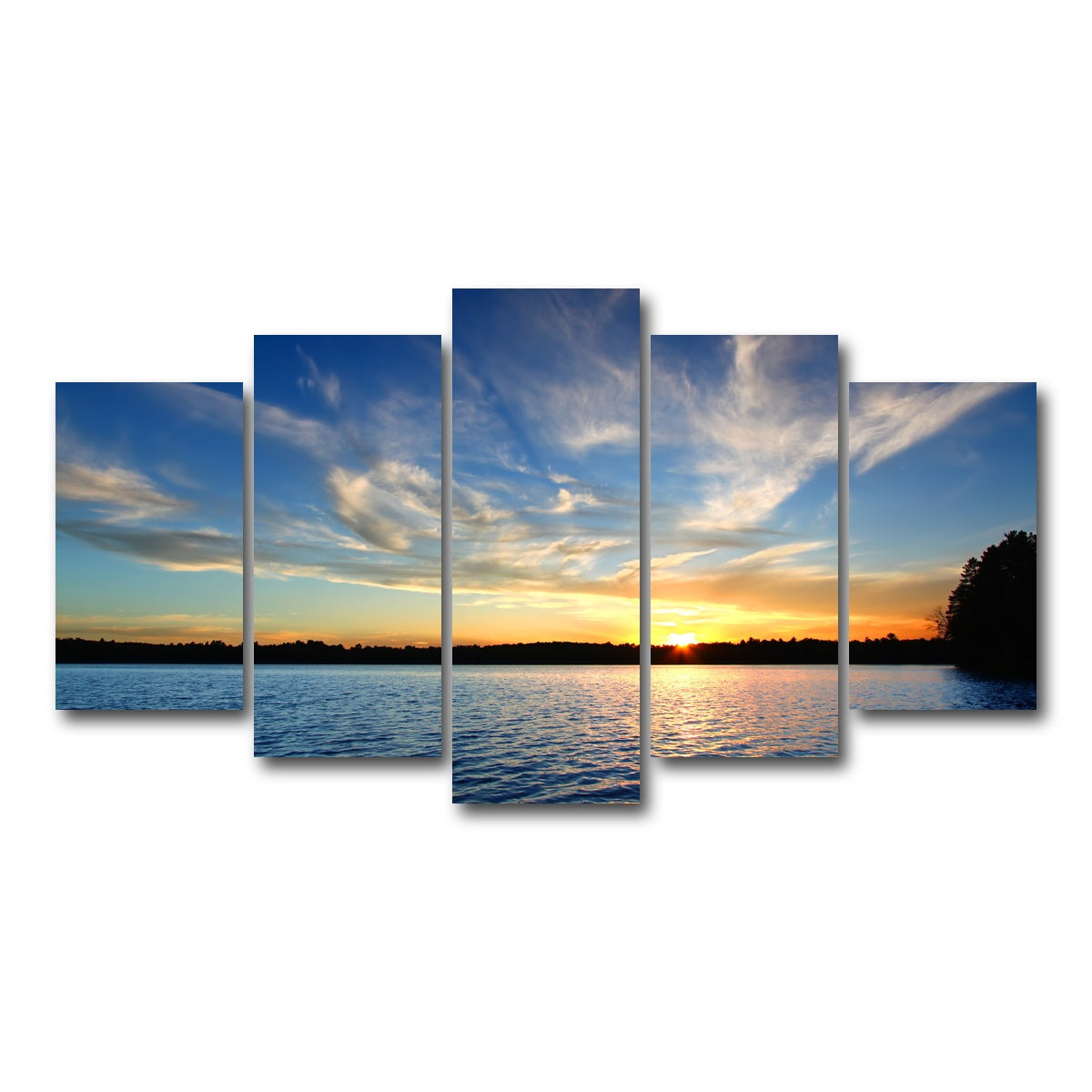 AUTO-MOCKUP WHITE | Sweeney Lake | 5 Piece | Gallery Wrap Canvas | group=5_normal