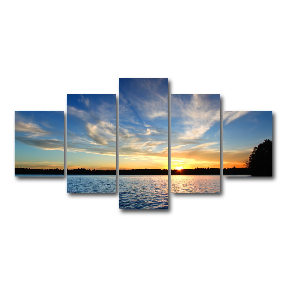 AUTO-MOCKUP WHITE | Sweeney Lake | 5 Piece | Gallery Wrap Canvas | group=5_short